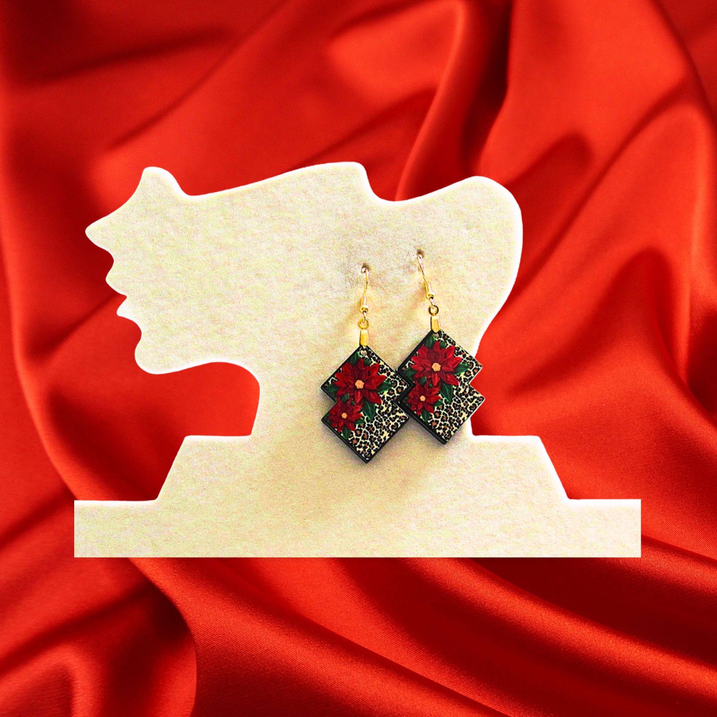 Double Boho Shaped Sublimated Earrings