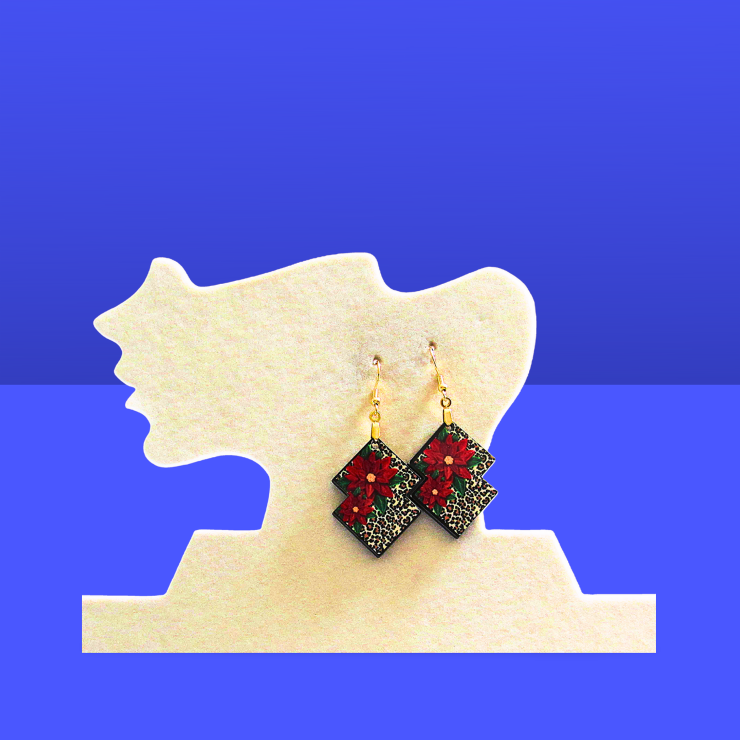 Double Boho Shaped Sublimated Earrings