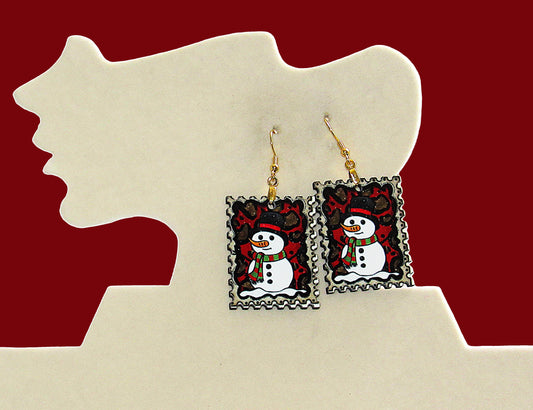 Stamp Shaped Sublimated Earring 1.5 inches