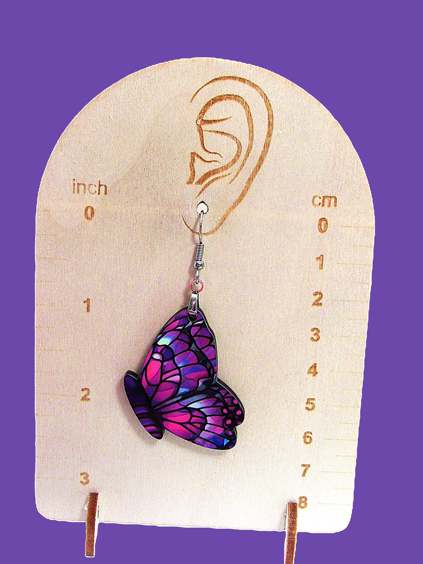 Butterfly Shaped Sublimated Earrings