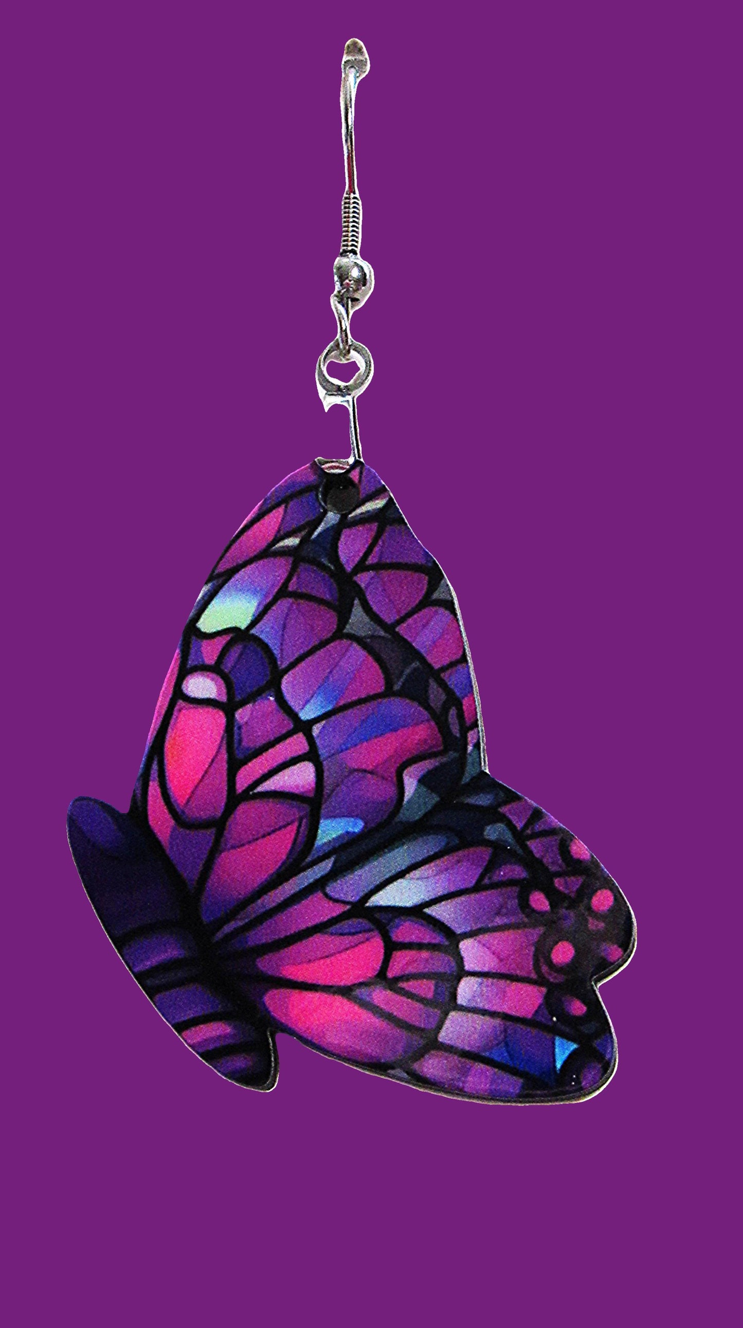 Butterfly Shaped Sublimated Earrings