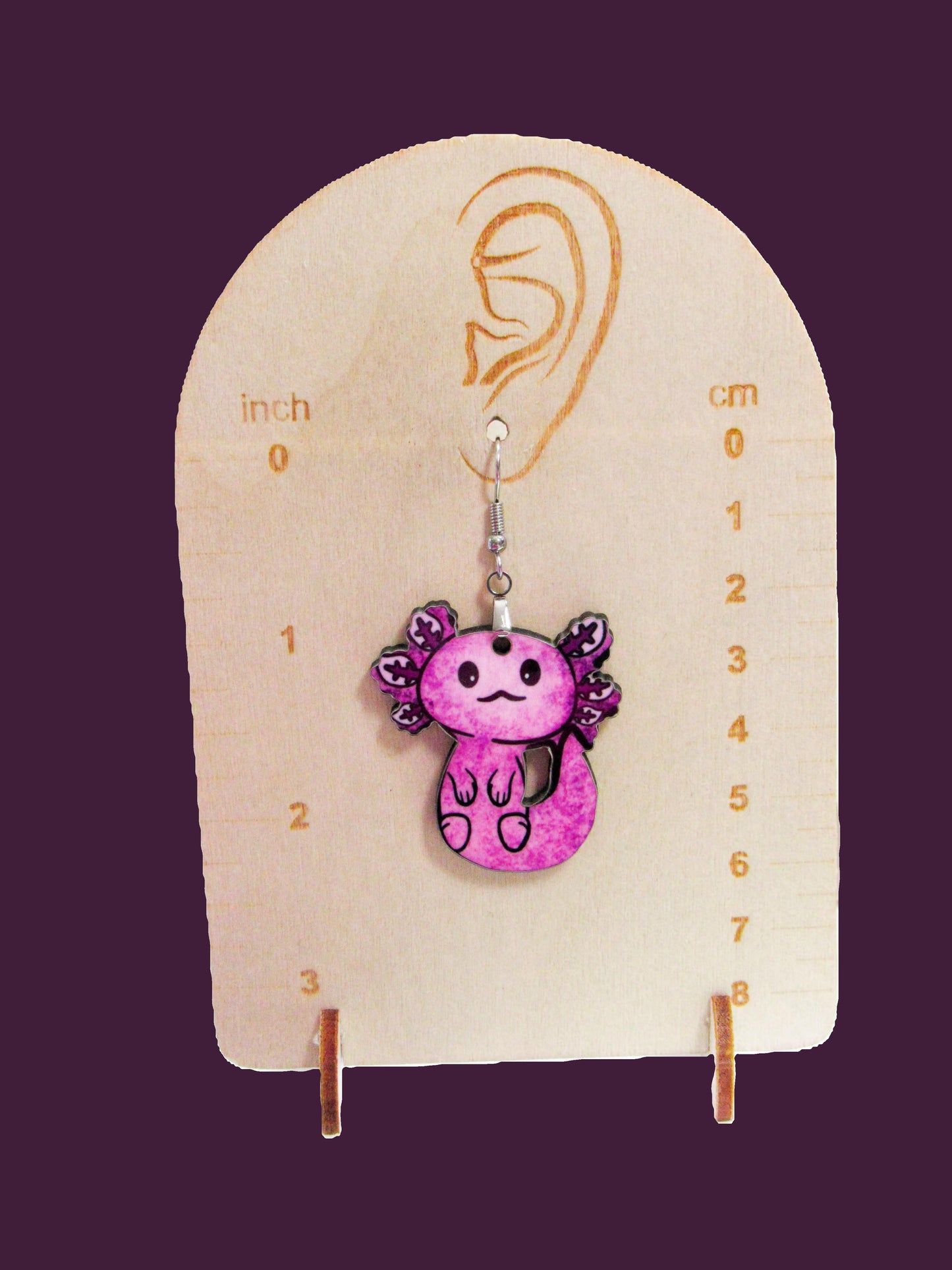 Axoloti Shaped Sublimated Earrings