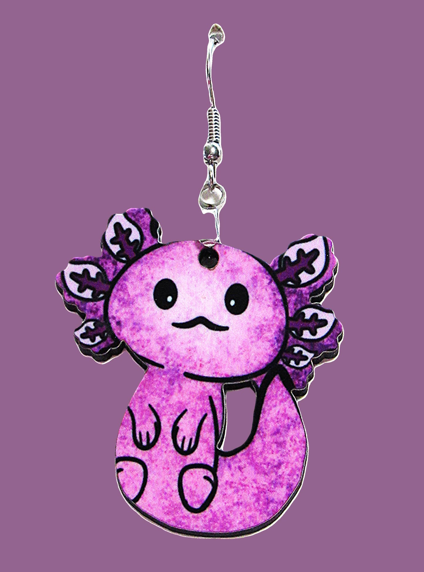 Axoloti Shaped Sublimated Earrings