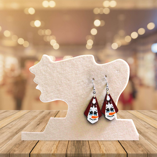 Fan Shaped Sublimated Earrings