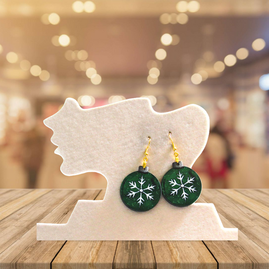 Ornament Shaped Sublimated Earrings
