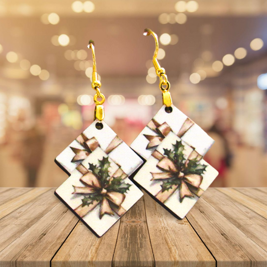 Double Boho Shaped Sublimated Earrings