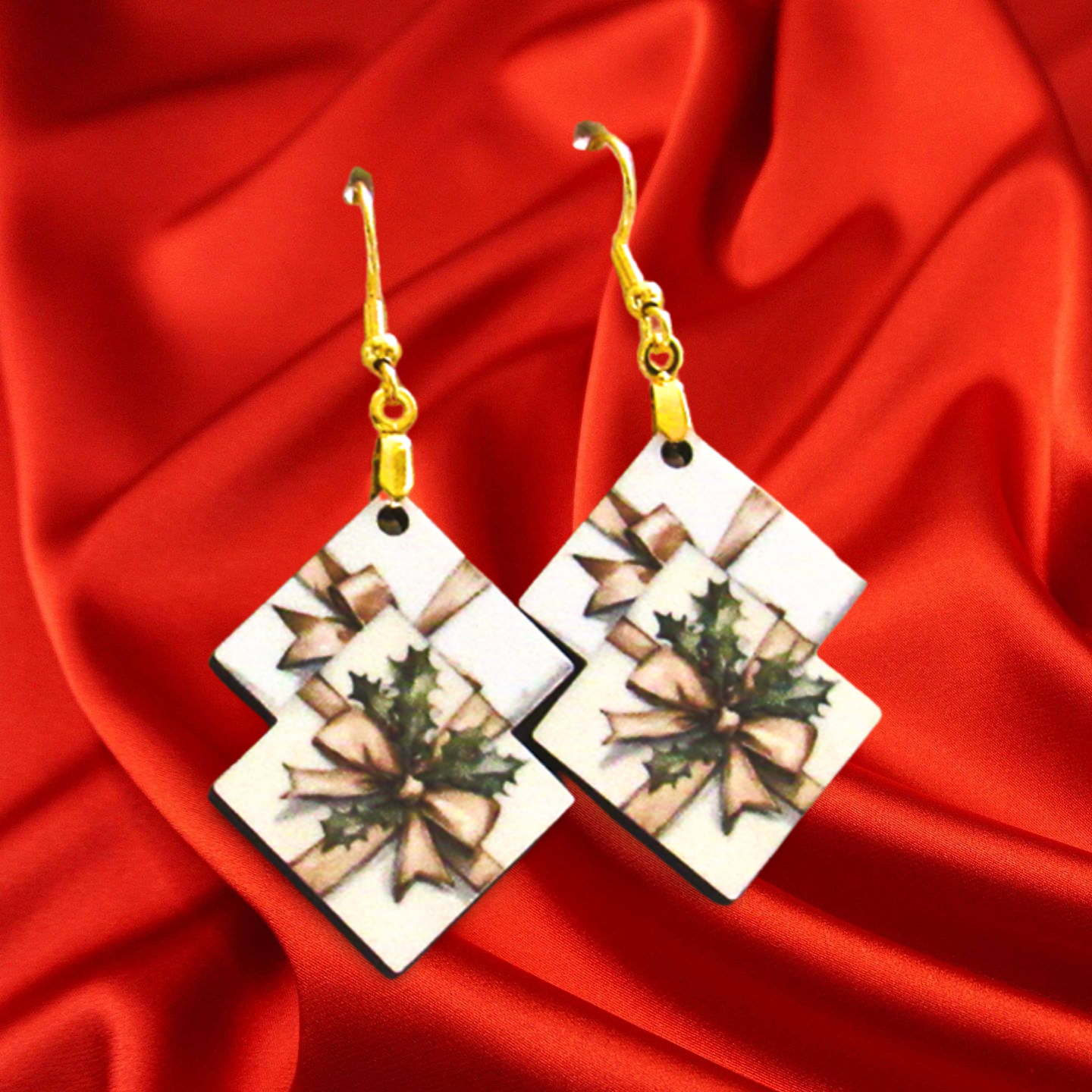 Double Boho Shaped Sublimated Earrings