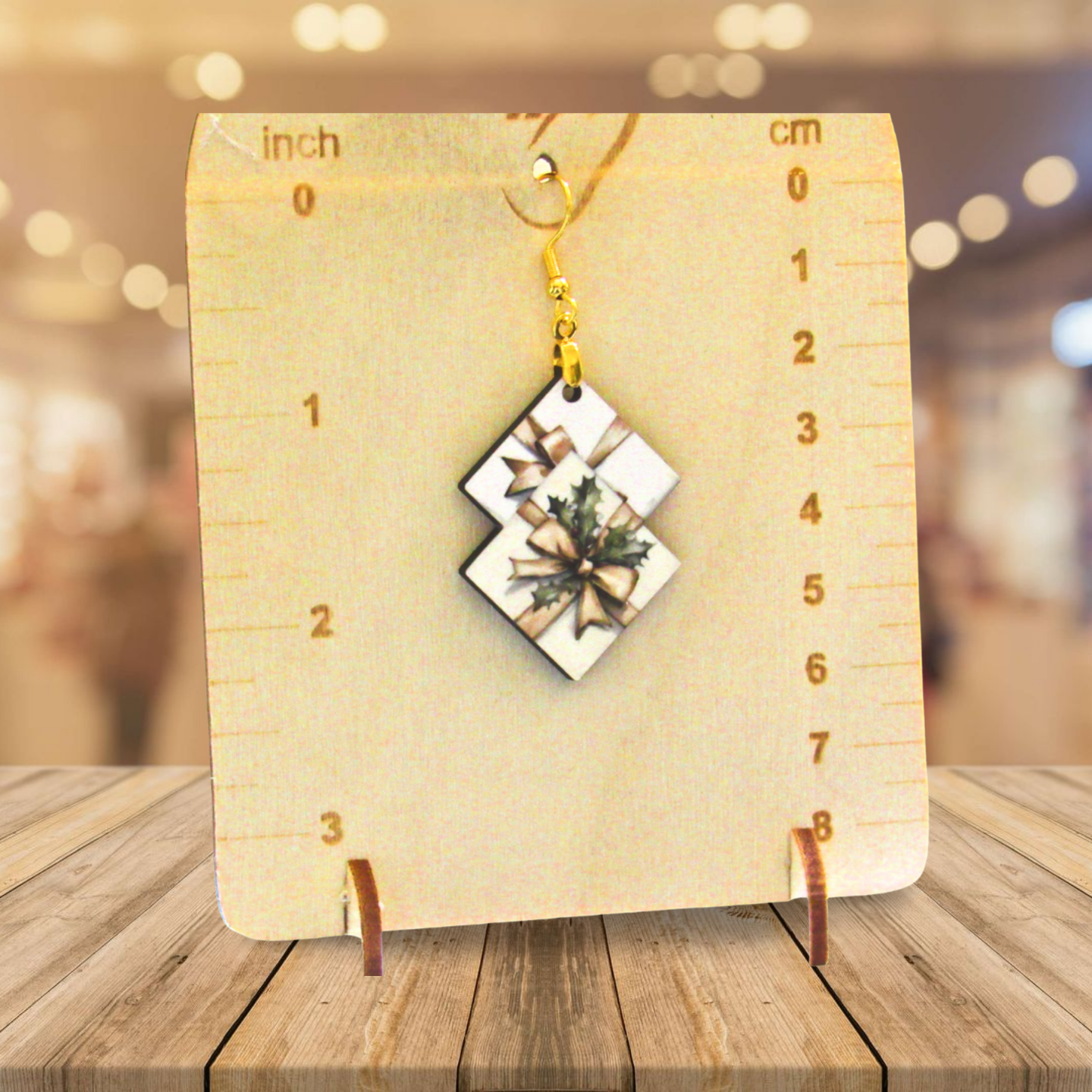 Double Boho Shaped Sublimated Earrings