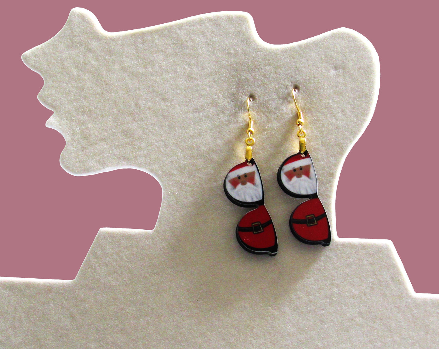 Sunglass Shaped Sublimated Earrings