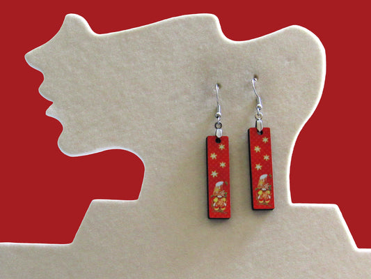 Bar Shaped Sublimated Earring MDF