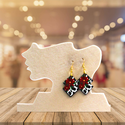Double Boho Shaped Sublimated Earrings