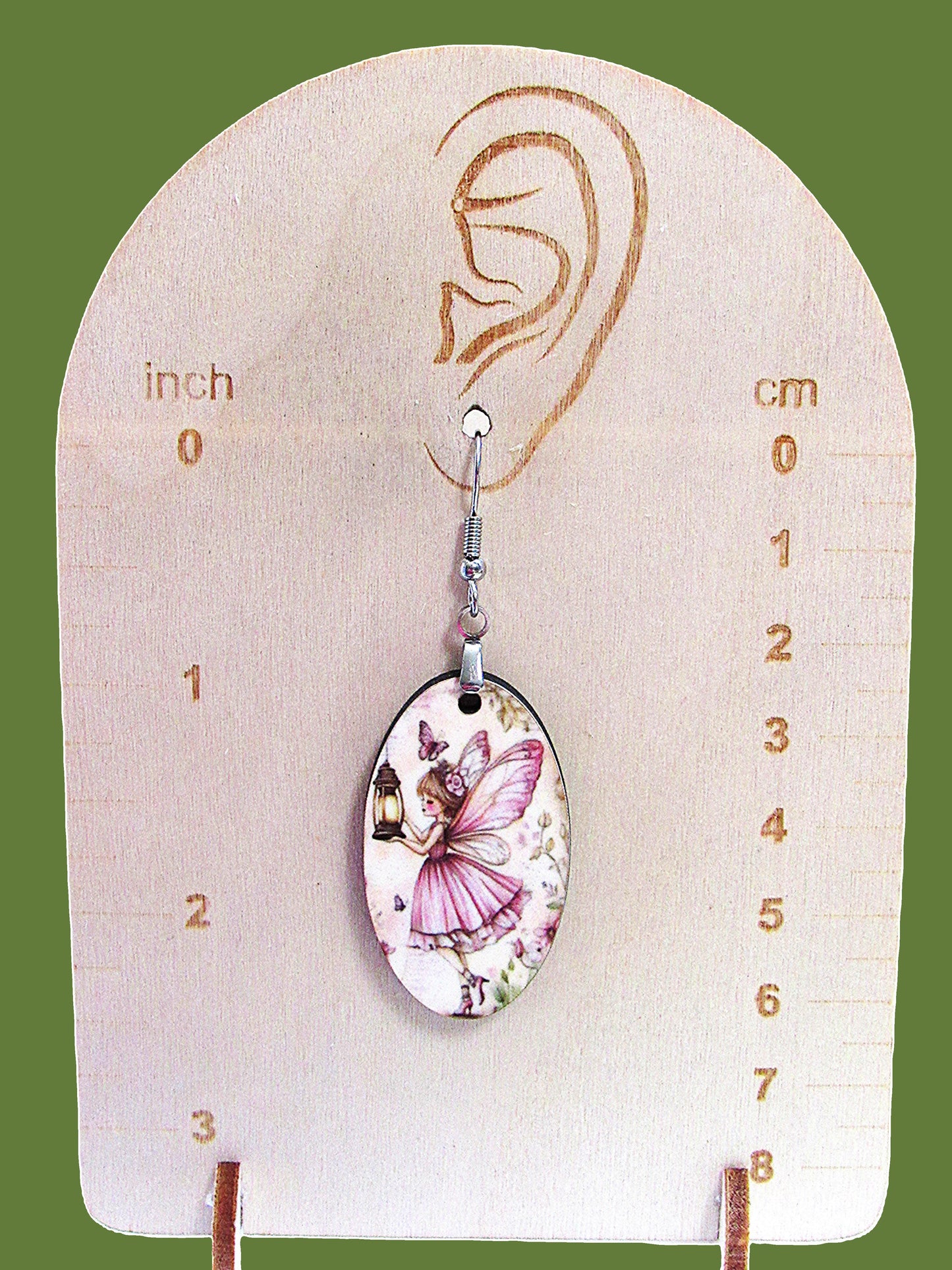 Oval Shaped Sublimated Earrings