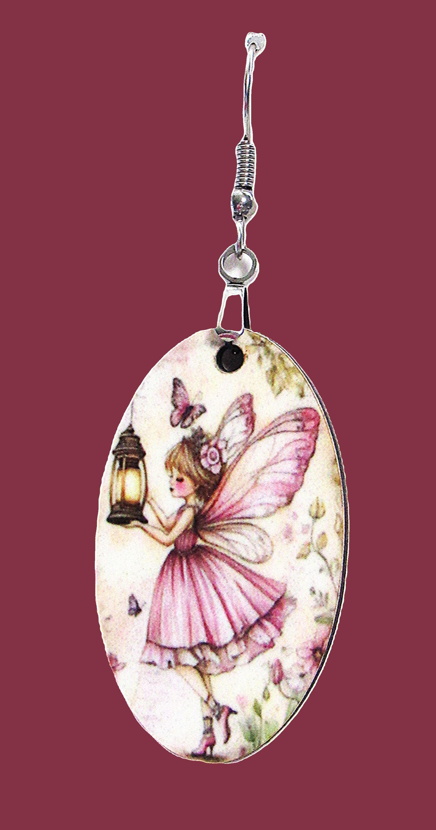 Oval Shaped Sublimated Earrings