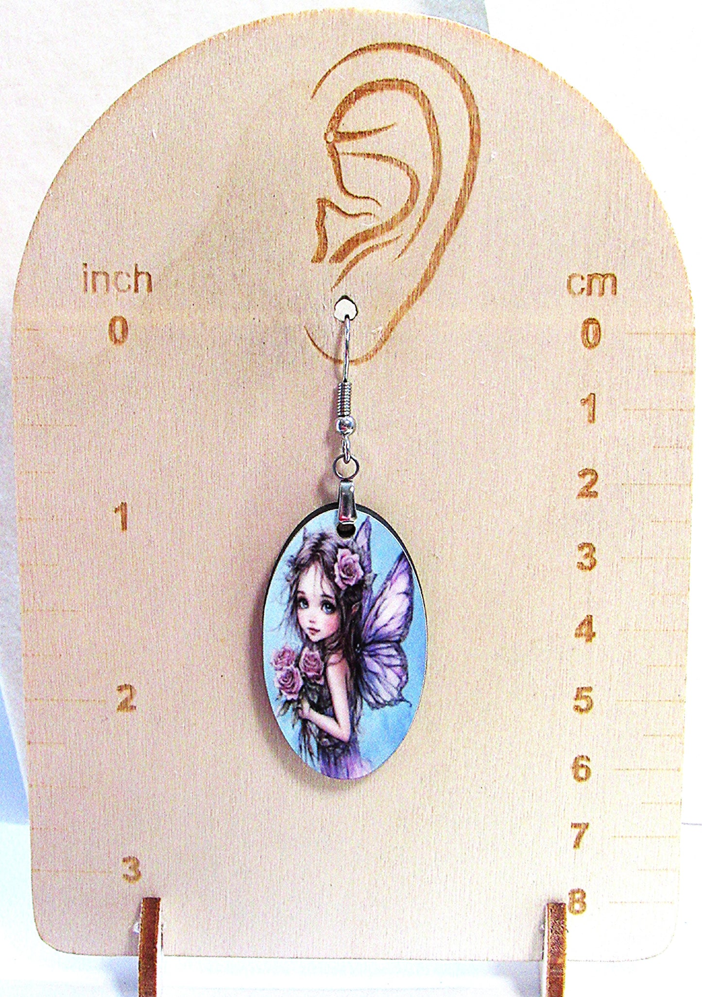 Oval Shaped Sublimated Earrings 1.5 inch