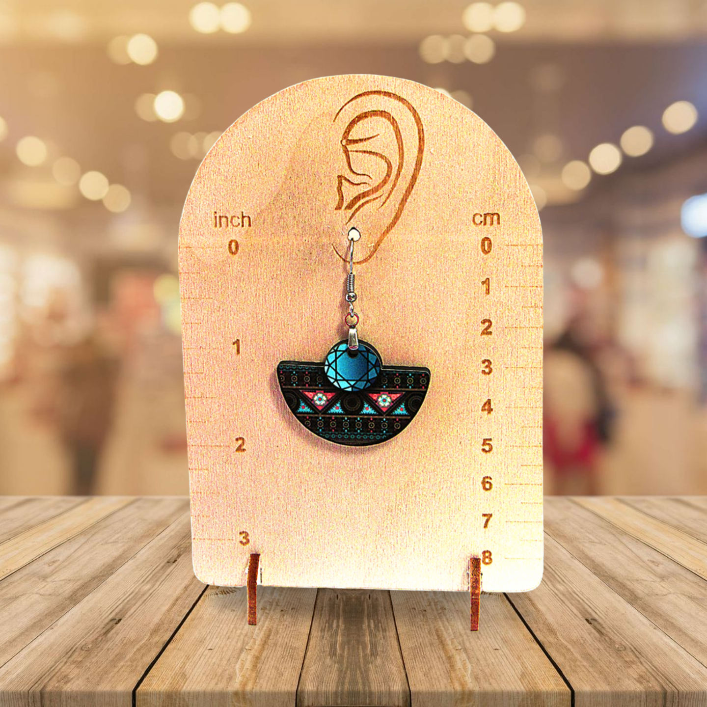 Boho Rounded Sublimated Earring