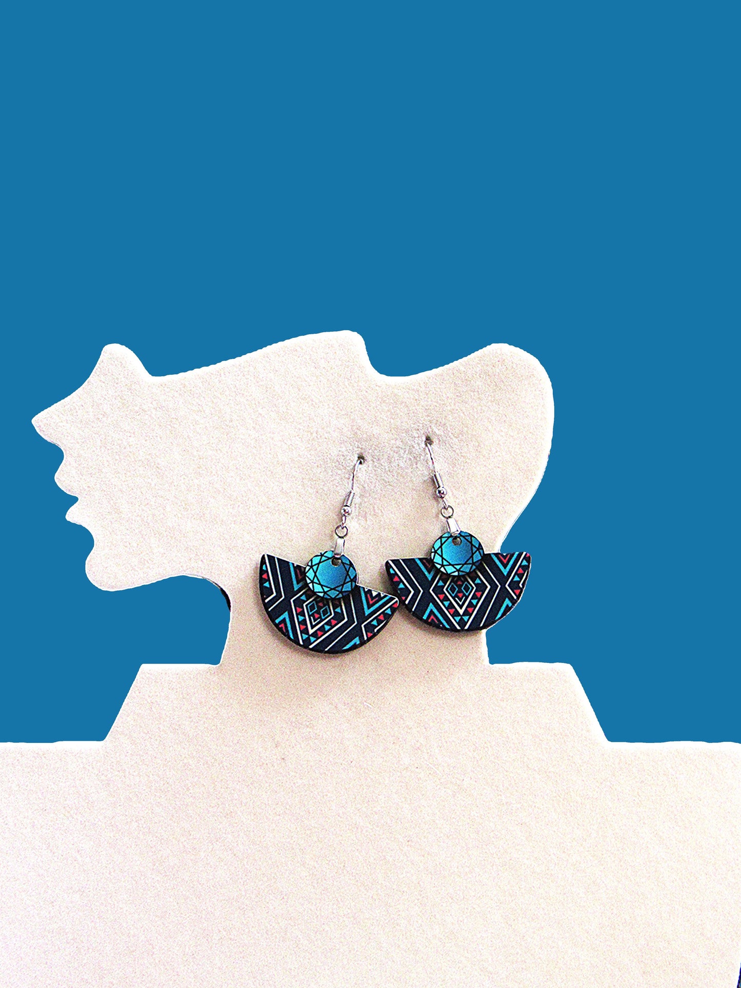 Boho Rounded Sublimated Earring