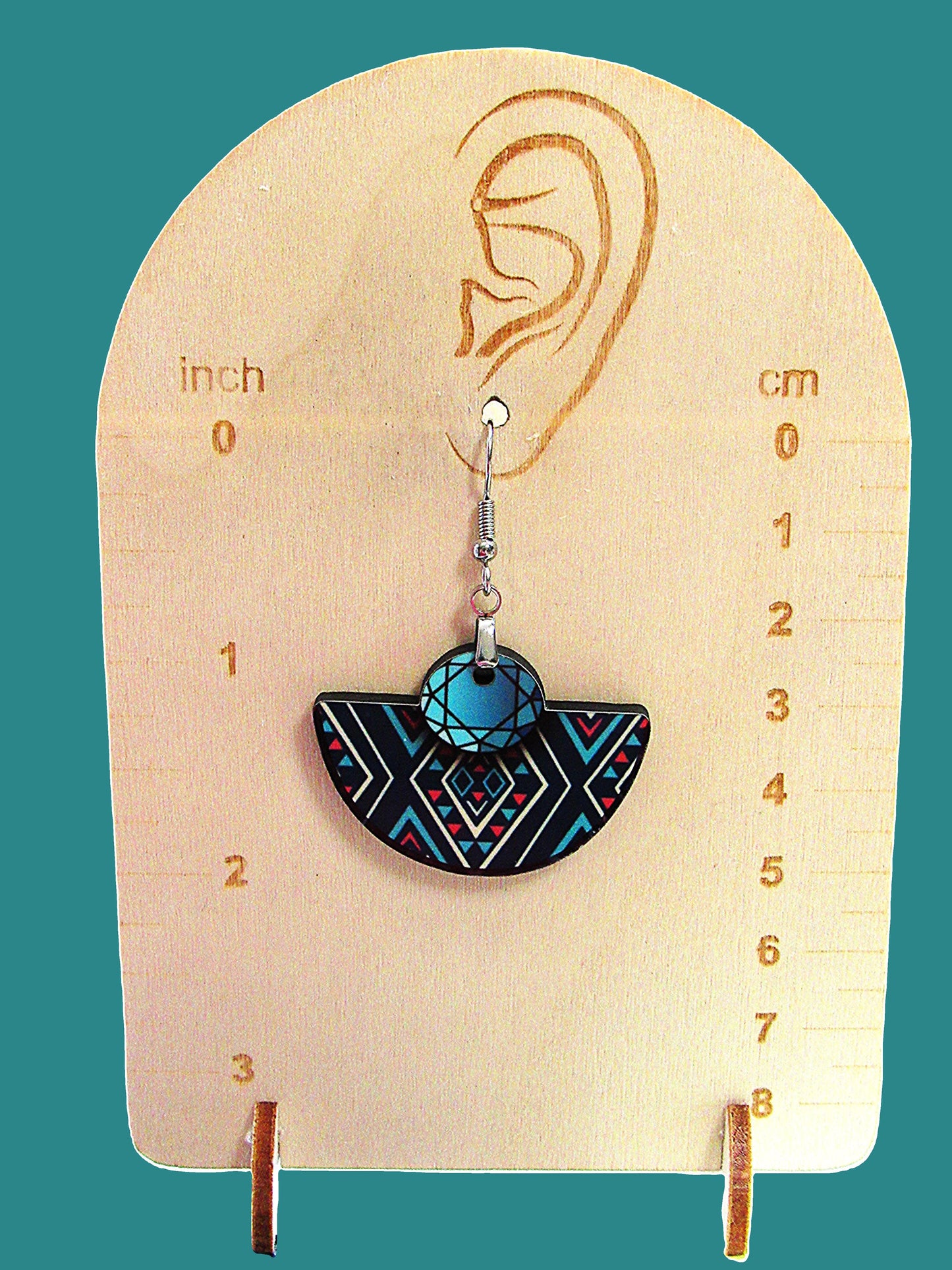 Boho Rounded Sublimated Earring