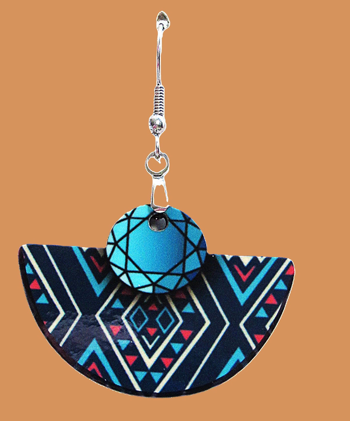 Boho Rounded Sublimated Earring