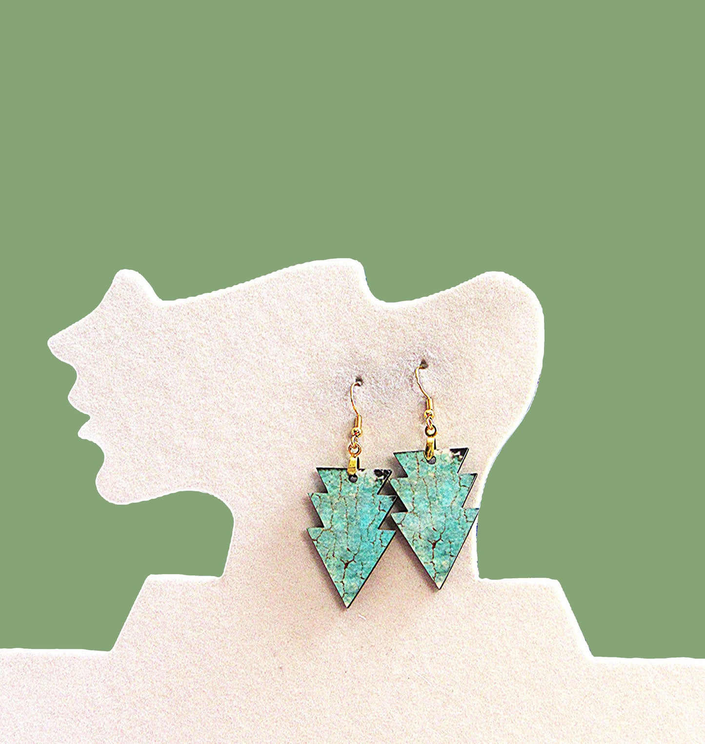 Triple Arrow Shaped Sublimated Earring