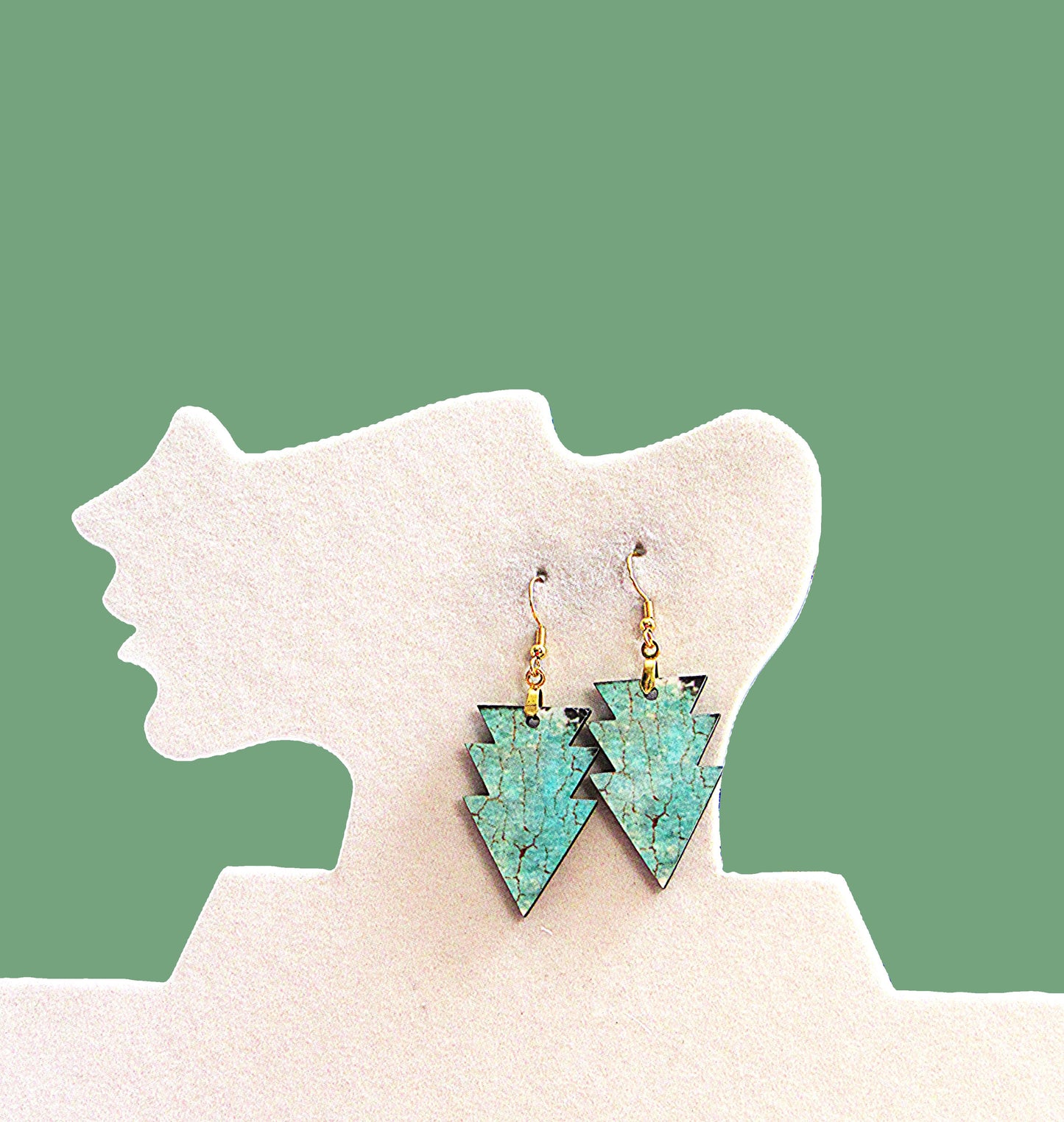 Triple Arrow Shaped Sublimated Earring