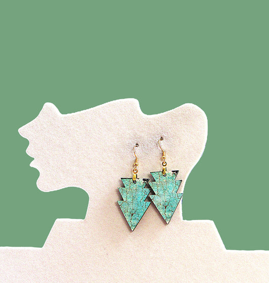 Triple Arrow Shaped Sublimated Earring