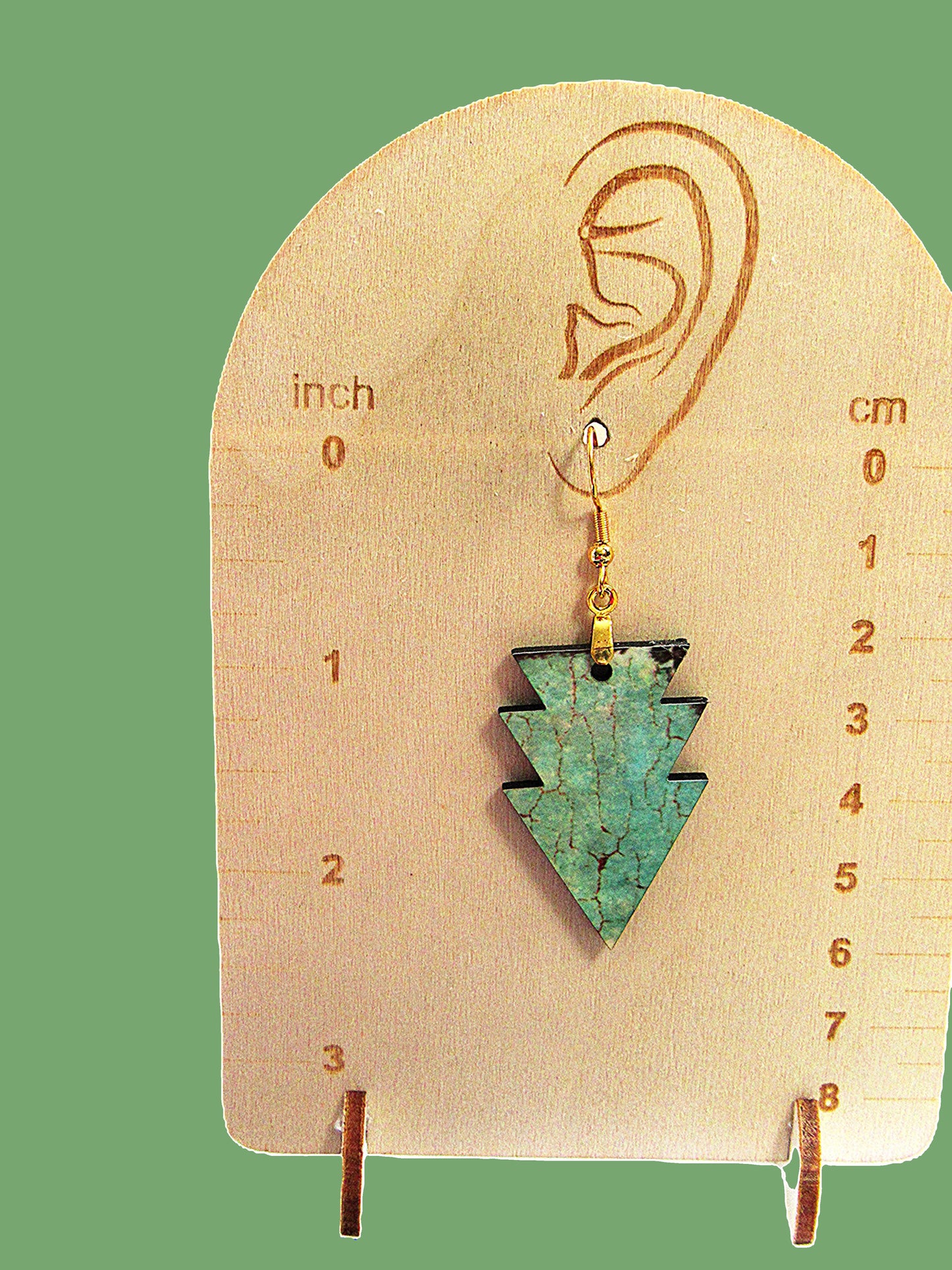 Triple Arrow Shaped Sublimated Earring