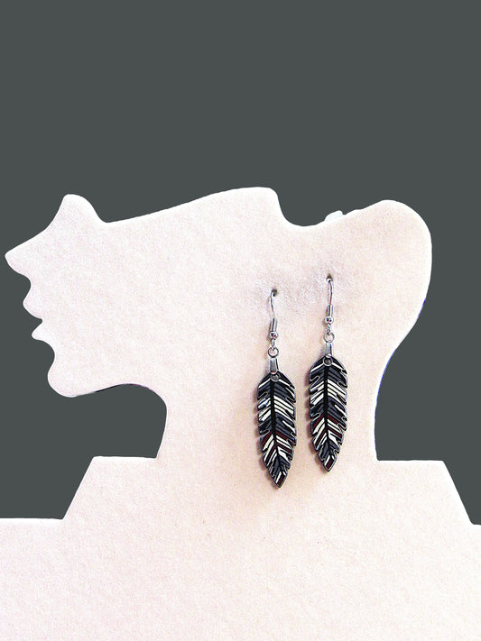 Feather Shaped Sublimated Earrings