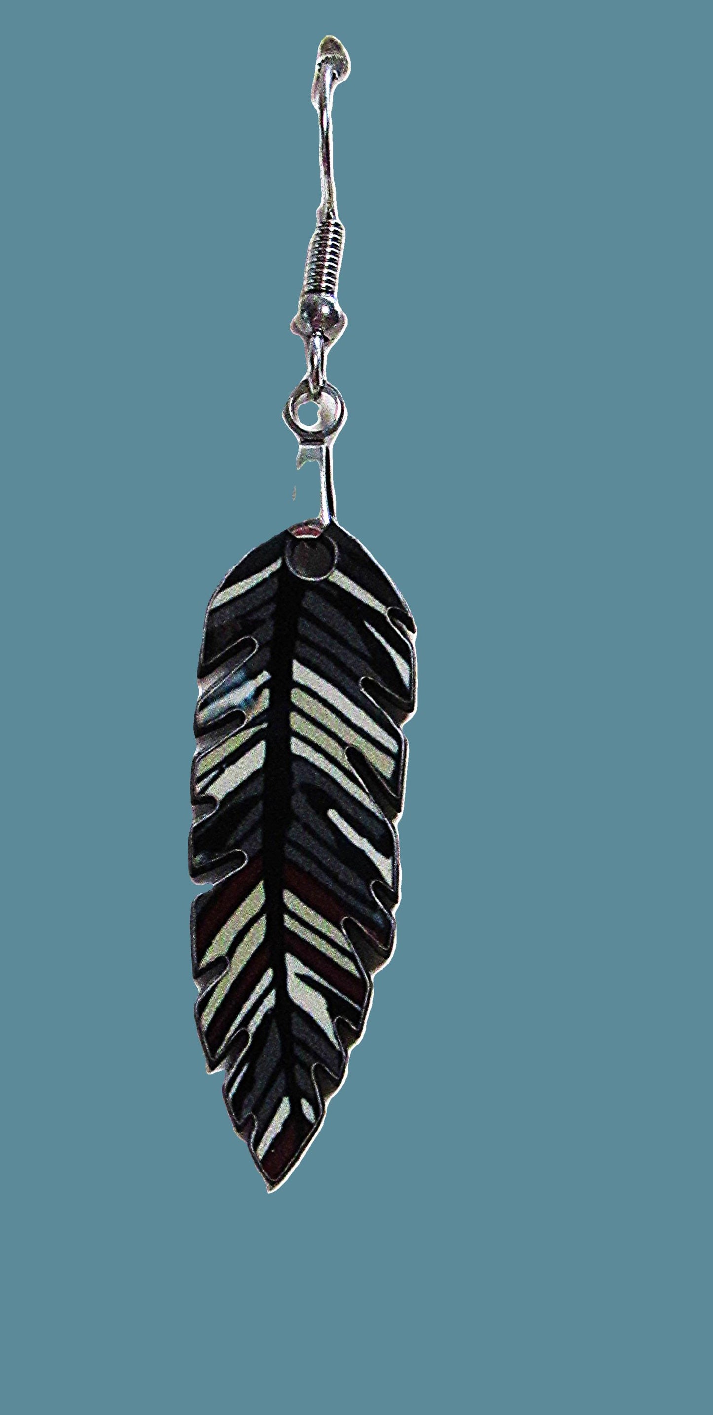 Feather Shaped Sublimated Earrings