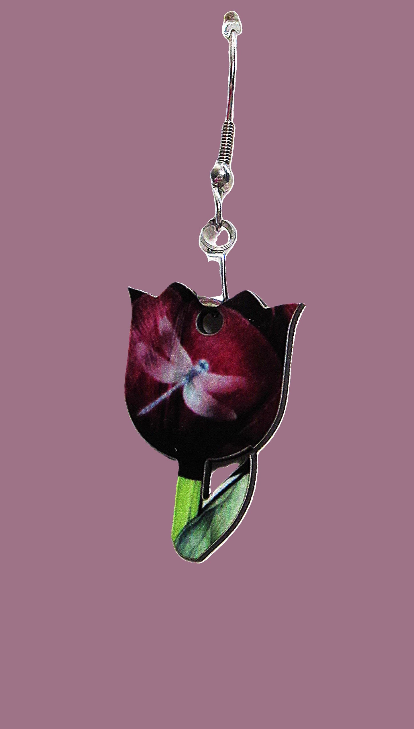 Tulip Shaped Sublimated Earrings 1 inch