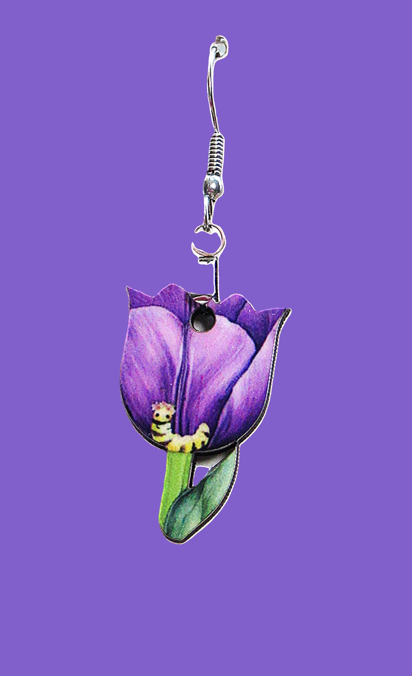 Tulip Shaped Sublimated Earrings 1 inch