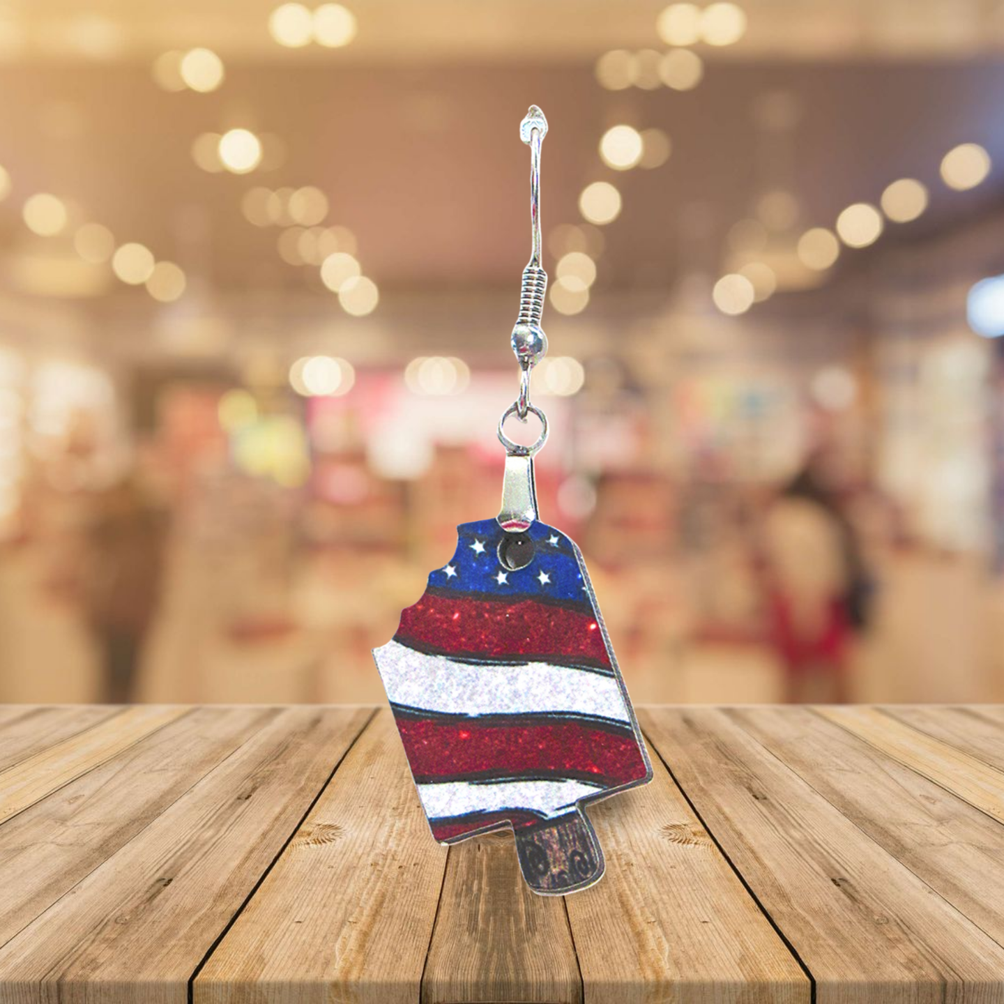 Popsicle  Shaped Sublimated Earrings 1 inch