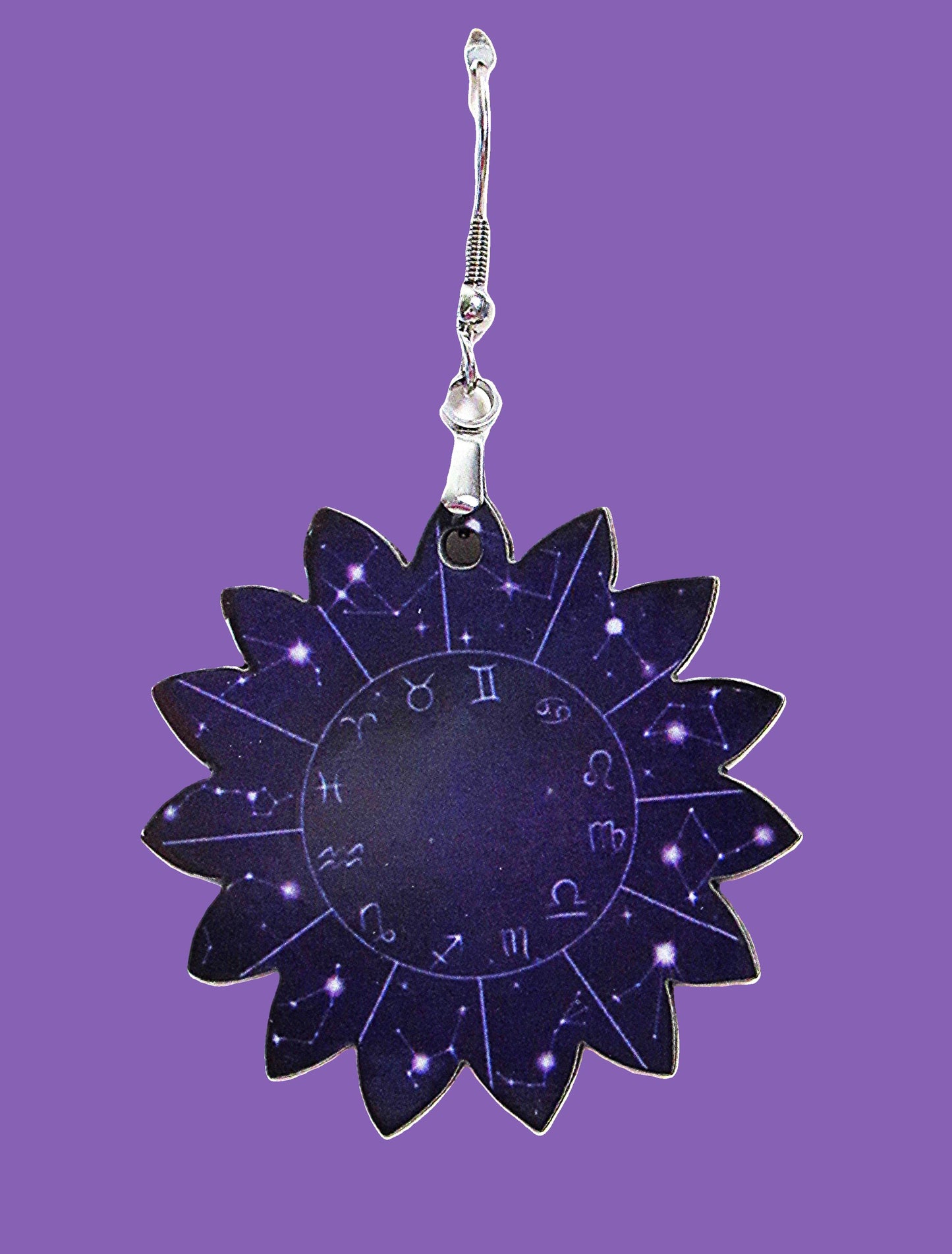 Sunflower Shaped Sublimated Earrings