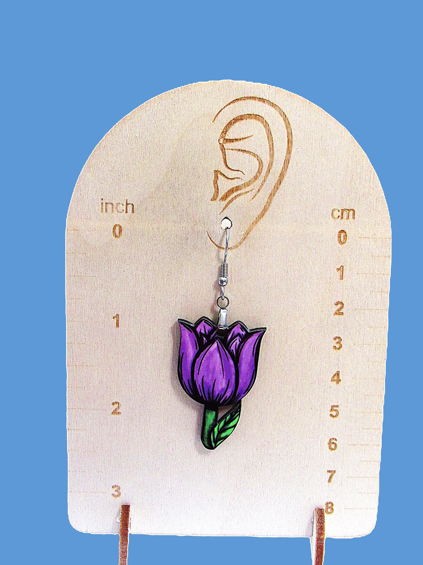 Tulip Shaped Sublimated Earrings
