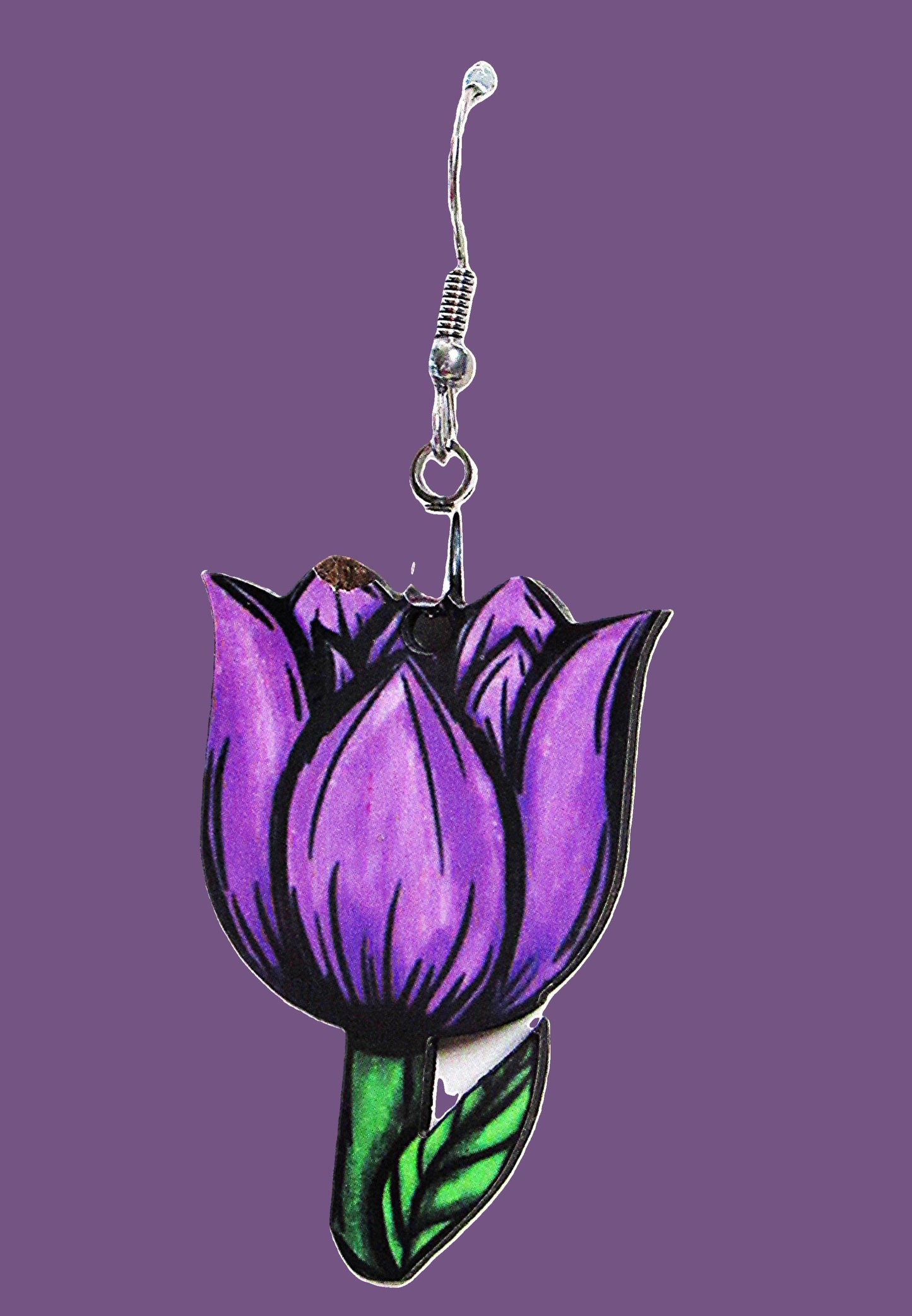 Tulip Shaped Sublimated Earrings