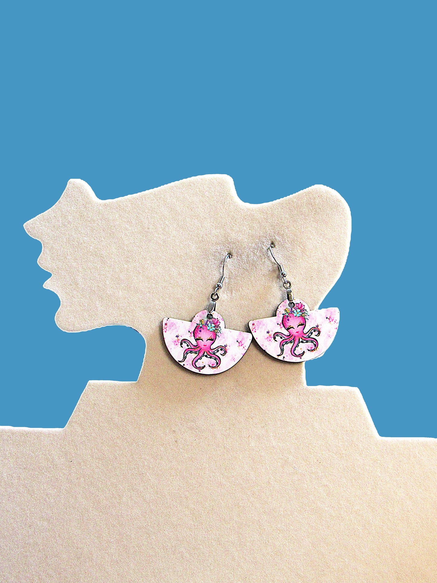 Boho Rounded Sublimated Earring