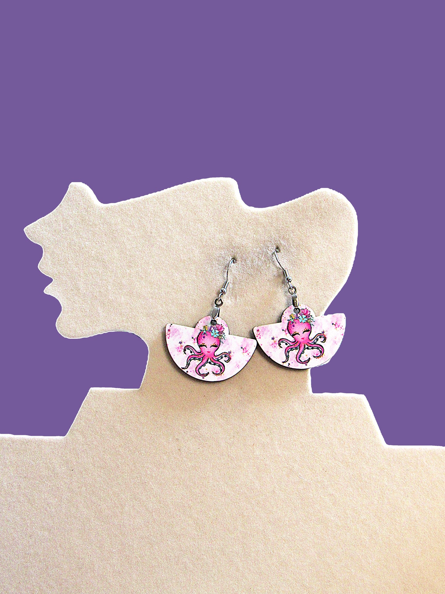 Boho Rounded Sublimated Earring