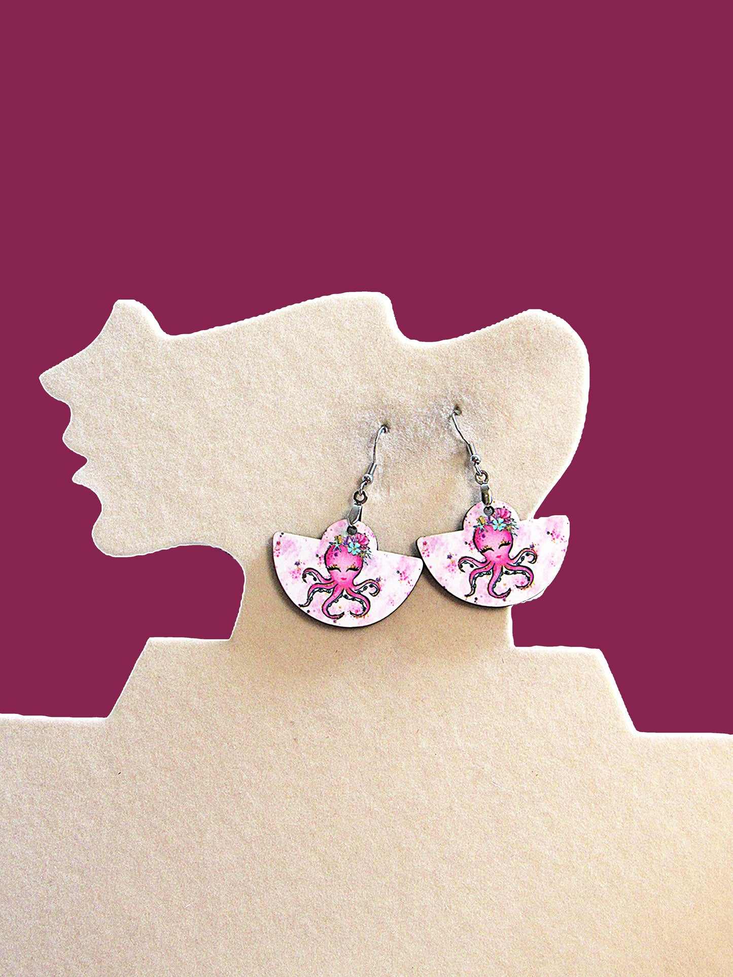 Boho Rounded Sublimated Earring