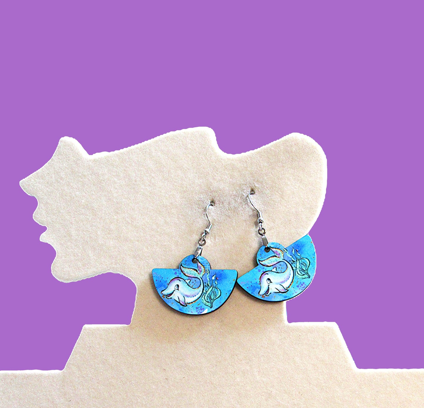 Boho Rounded  Sublimated Earring