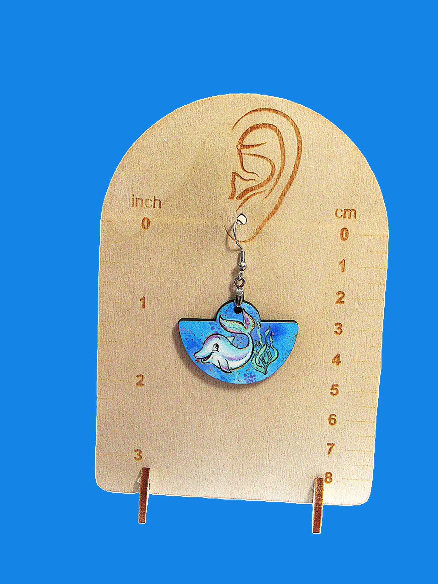 Boho Rounded  Sublimated Earring