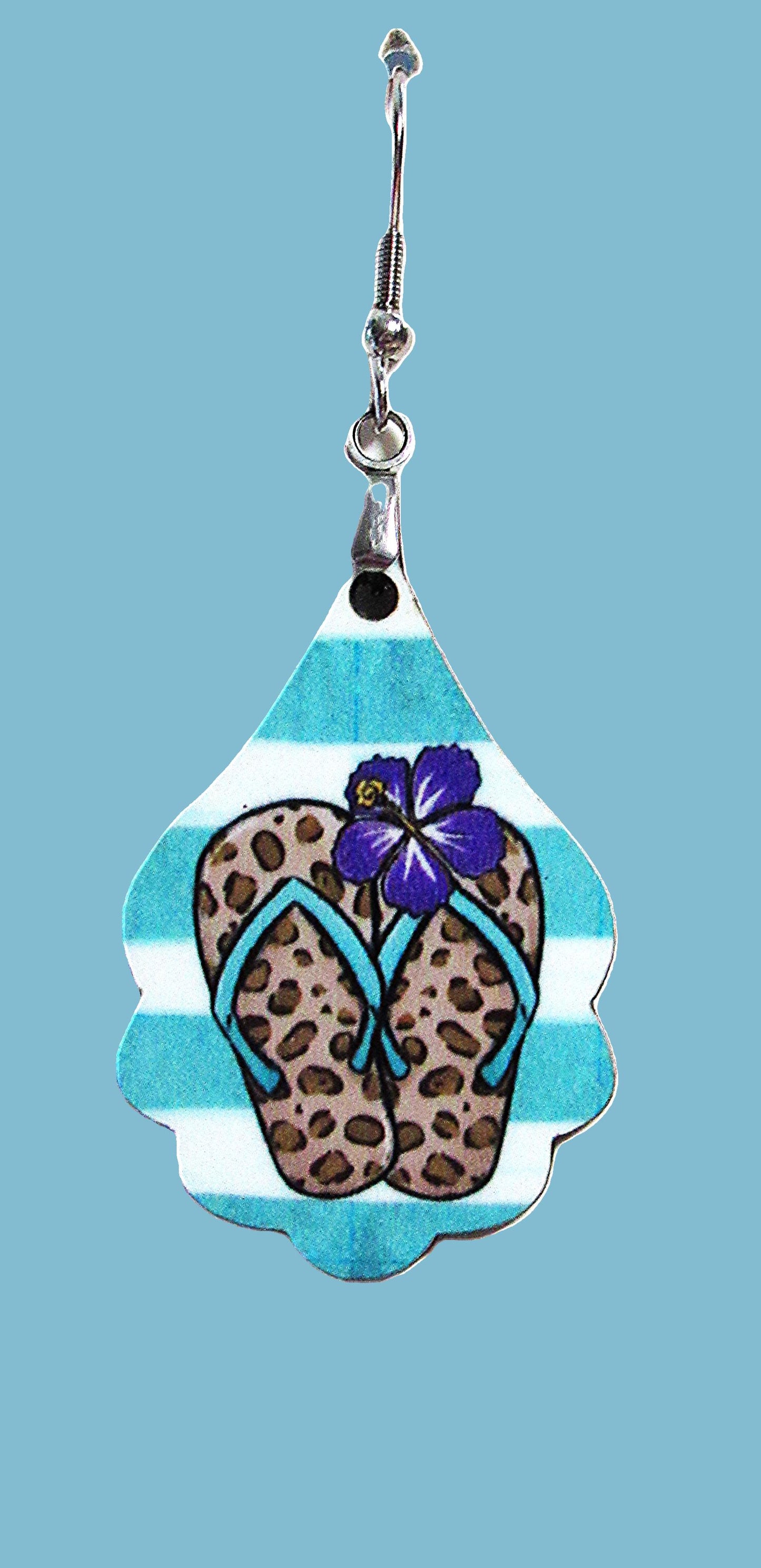 Fancy Teardrop Shaped Sublimated Earrings