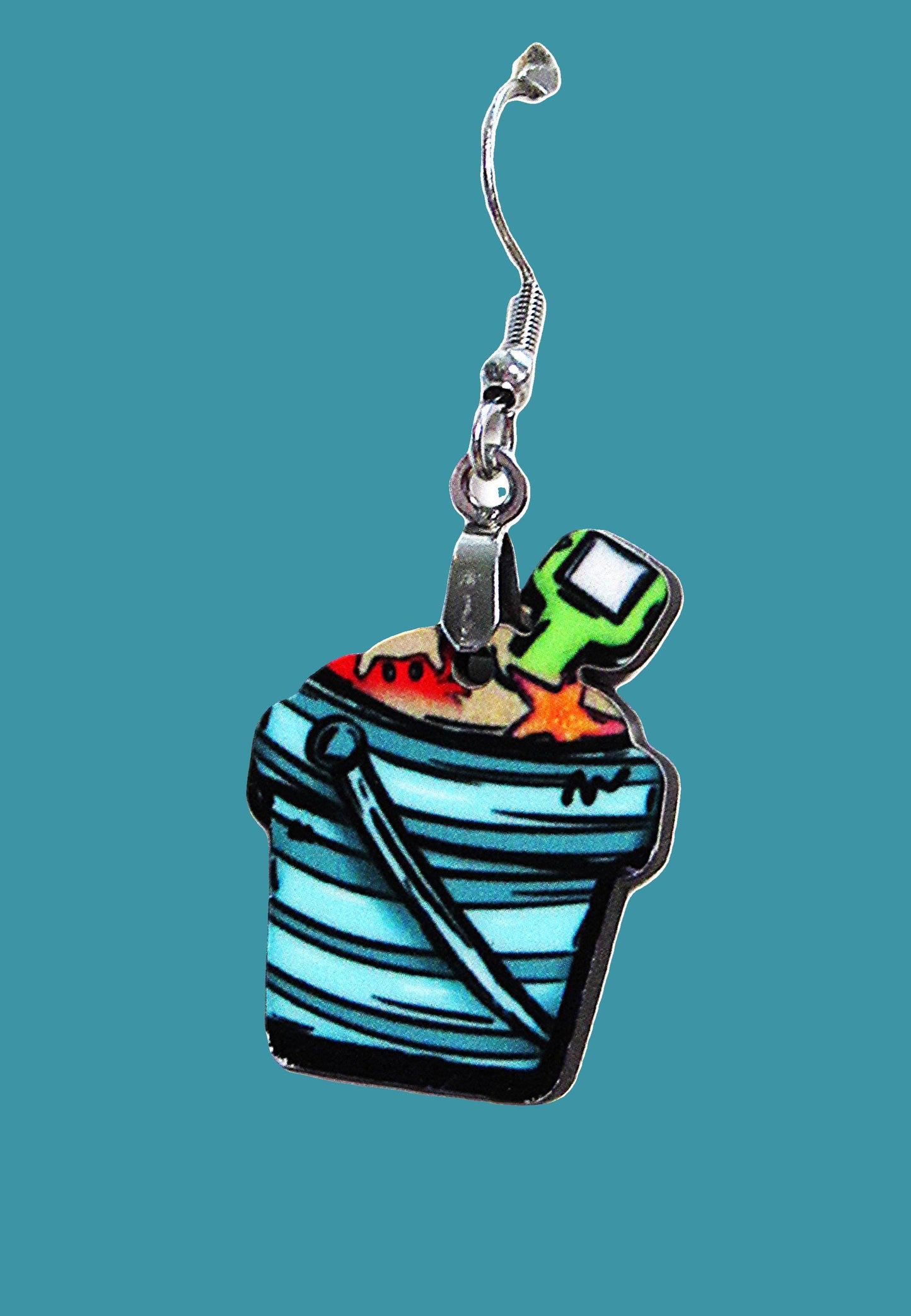 Sandpail Shaped Sublimated Earrings