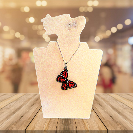 Butterfly Shaped Sublimated Necklace