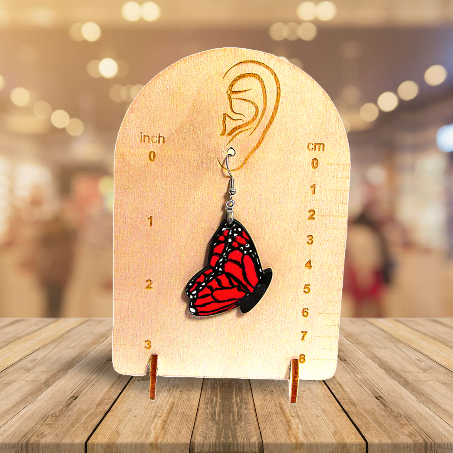 Butterfly Shaped Sublimated Earrings