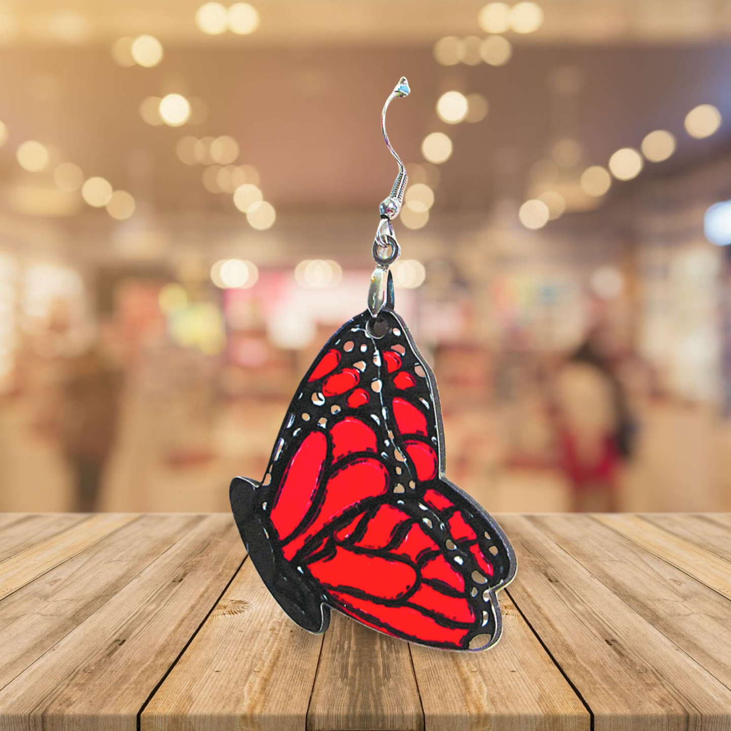 Butterfly Shaped Sublimated Earrings