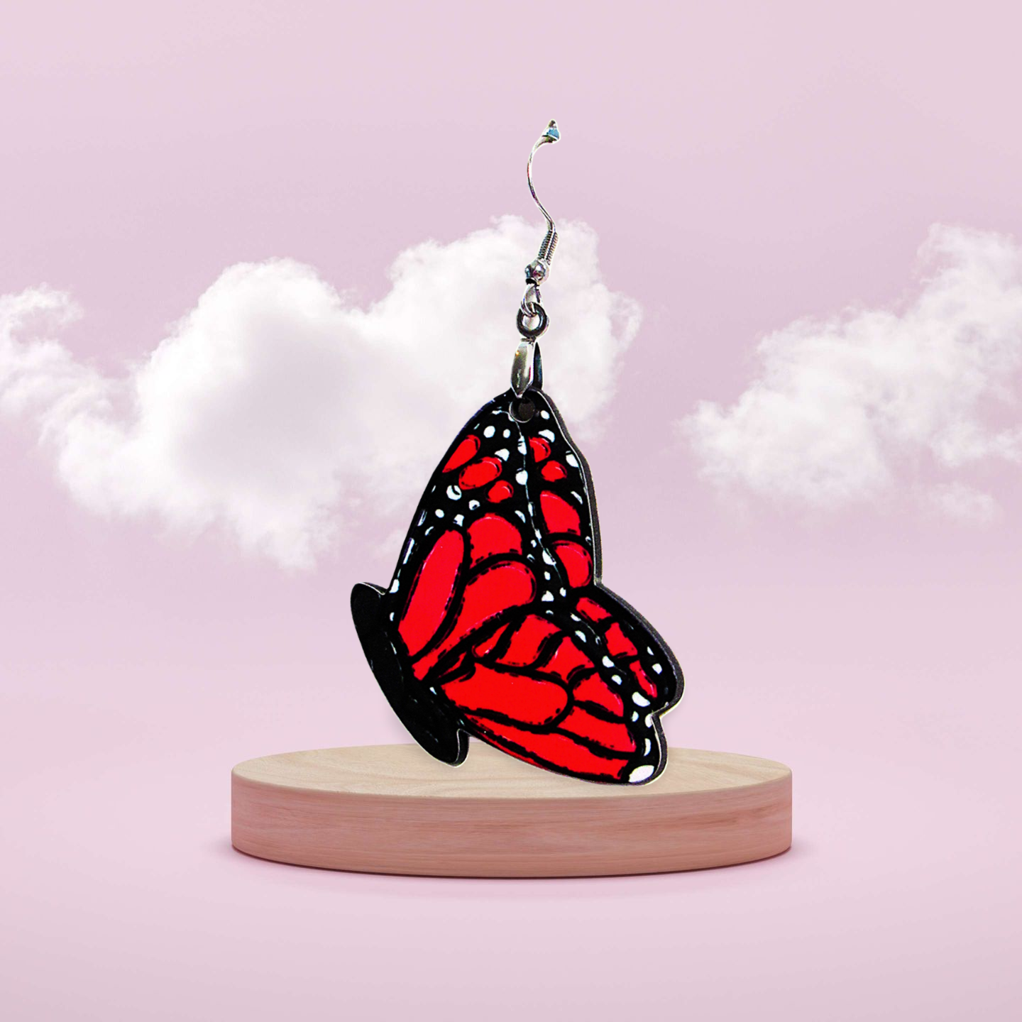 Butterfly Shaped Sublimated Earrings