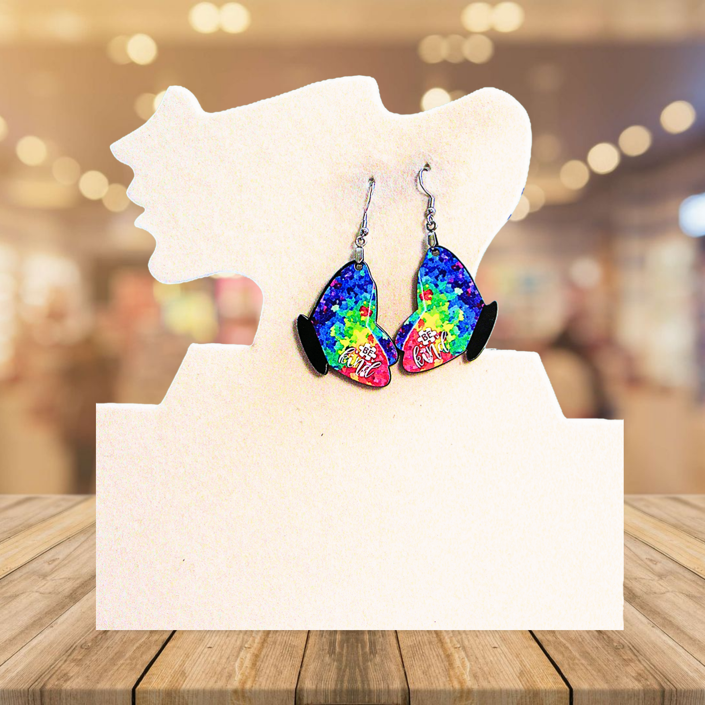 Butterfly Shaped Sublimated Earrings