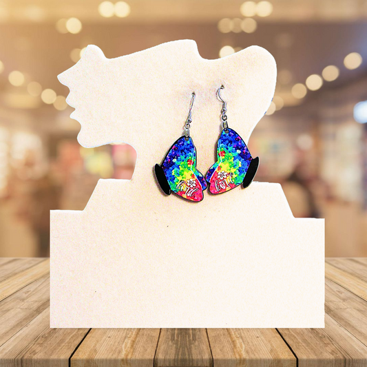 Butterfly Shaped Sublimated Earrings