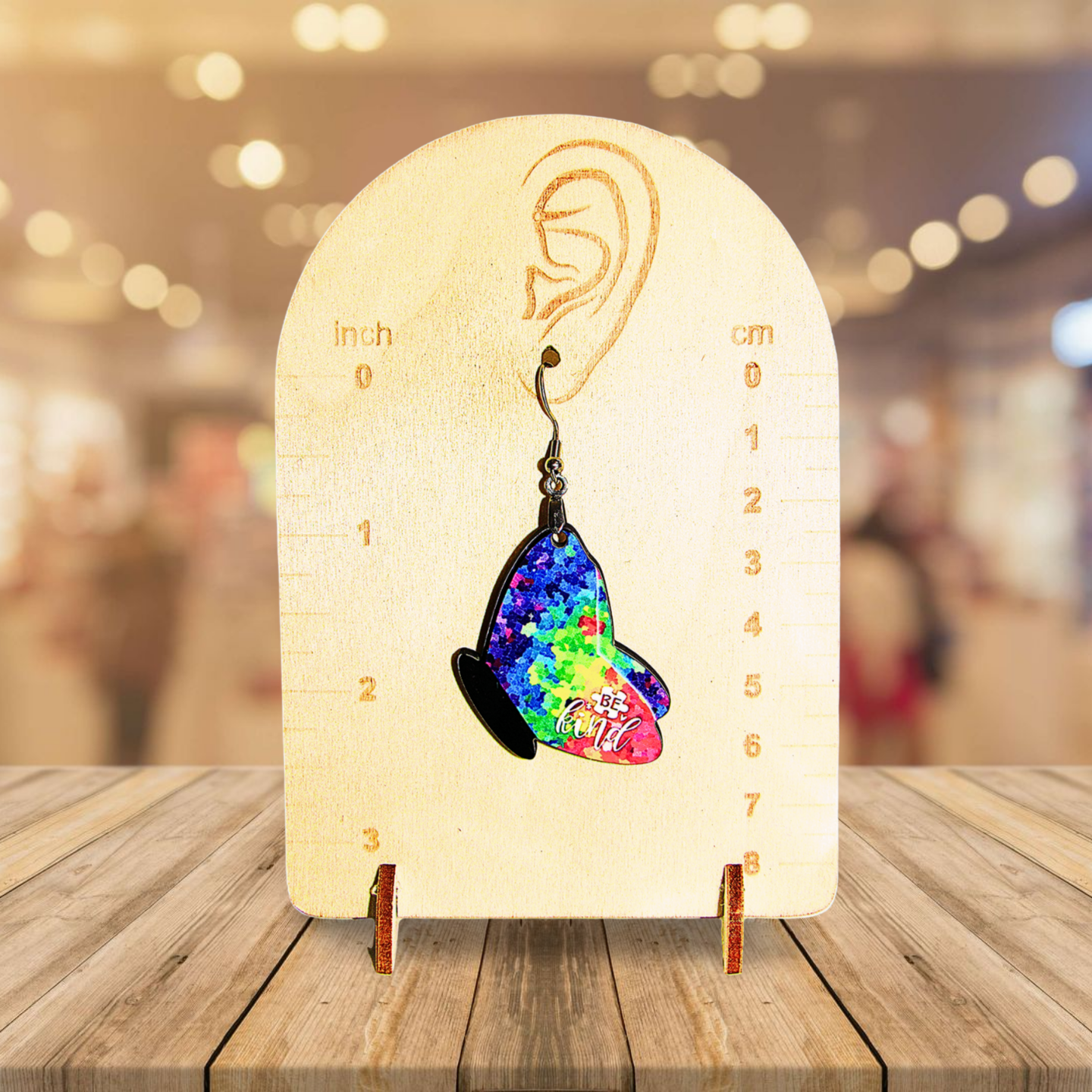 Butterfly Shaped Sublimated Earrings