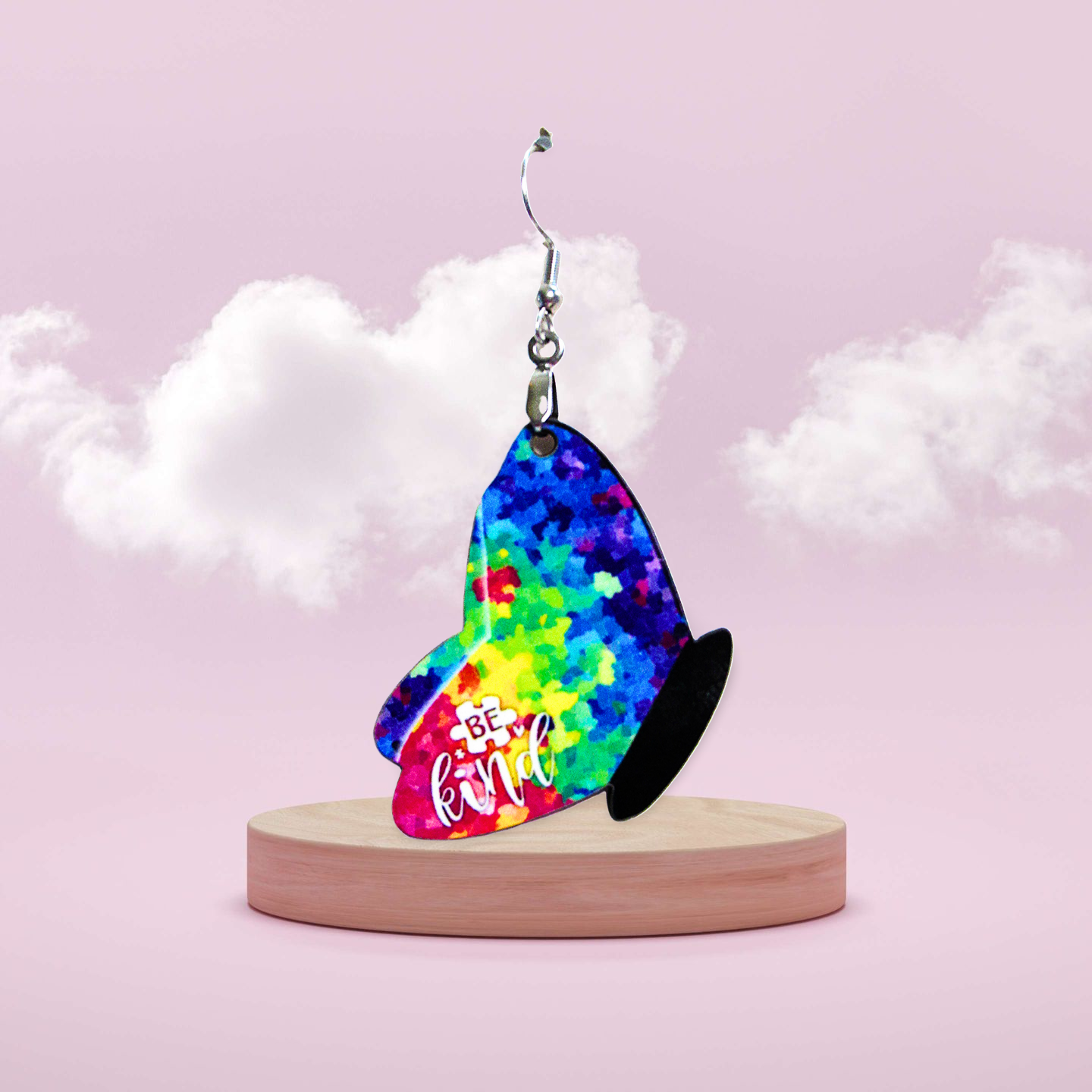 Butterfly Shaped Sublimated Earrings