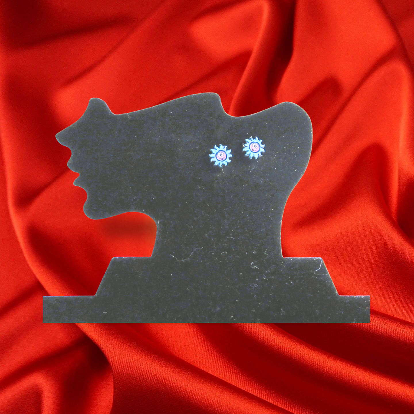 Sun Shaped Sublimated Stud Earrings